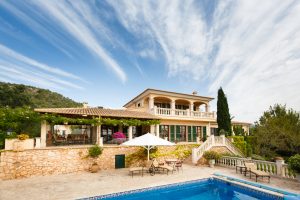 Spanich real estate of Mediterranean seashore, Mallorca